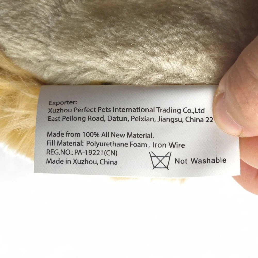 Perfect Petzzz Golden Retriever Sleeping Breathing Puppy Dog Plush Toy Tested